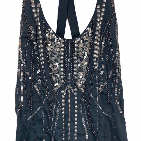 NWT FREE PEOPLE ELLA EMBELLISHED SLIP DRESS - Picture 6 of 7
